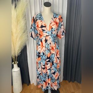 Multicolor floral maxi
